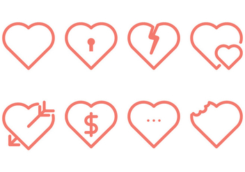 Heart Line Icon - vector gratuit #349483
